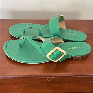 Talbots Vibrant Green Sandals with Buckle 9